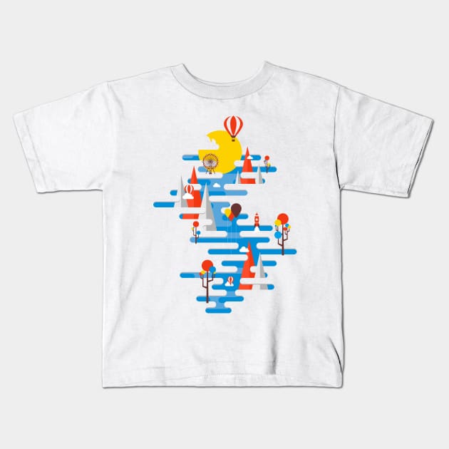 Beautiful Day Kids T-Shirt by gutsandglory